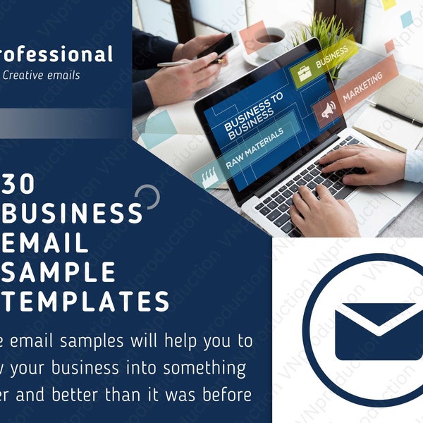 30 Business Email Sample Templates for Corporate Businesses, Instant Download and Easy to Edit Email Samples for Companies