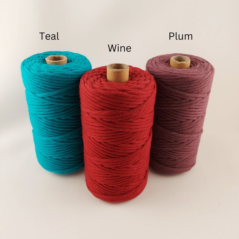 Light Yellow - 4 mm Twisted Macrame Cord
