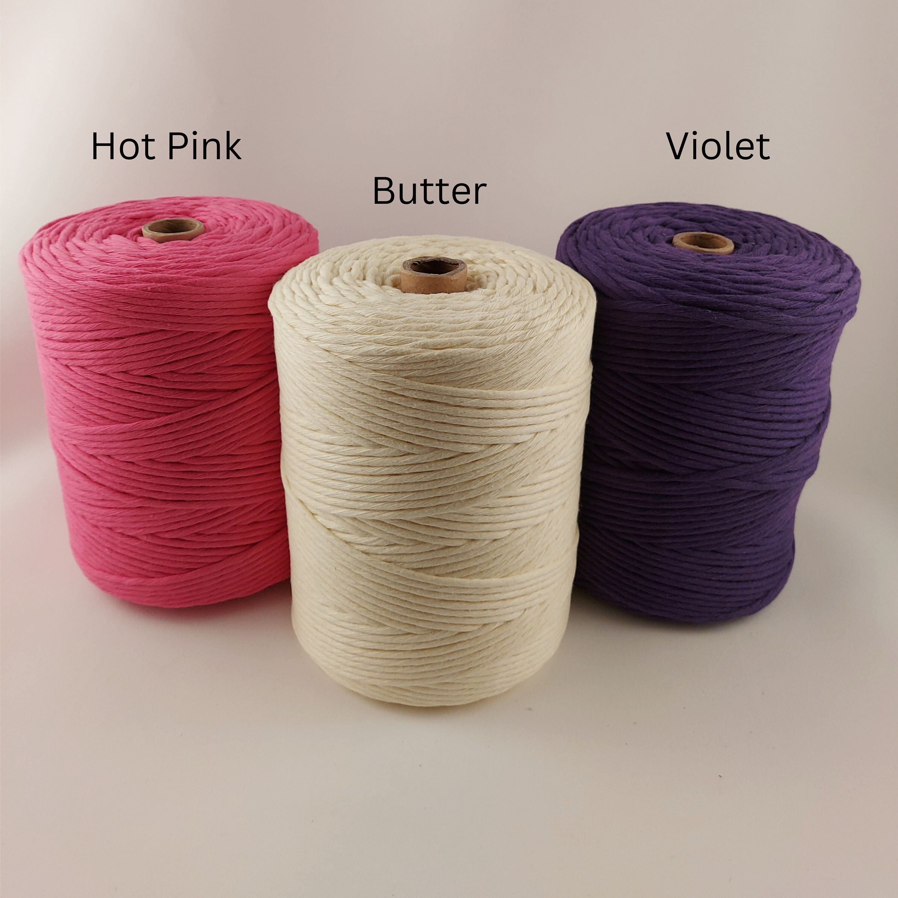 3mm Single Strand Twisted 100% Cotton String for Macrame and Weaving ...
