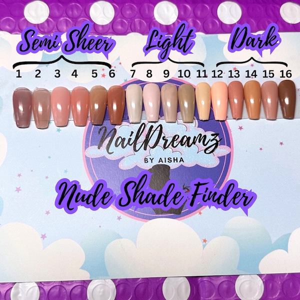 Nude Shade Finder | Press On Nail Nude Shade Selector