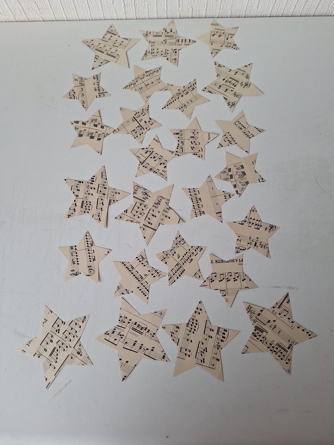25 Paper Stars - Etsy