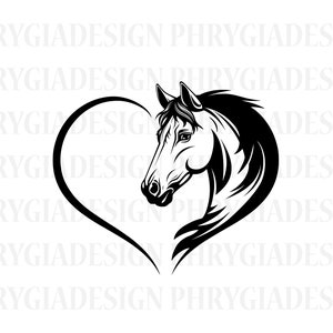 Horse Heart Svg , Beautiful Horse Svg , Horse Face Svg , Horse Svg , Horse Lover Svg , Horse Shirt Svg , Horse Head Svg , Horse Png