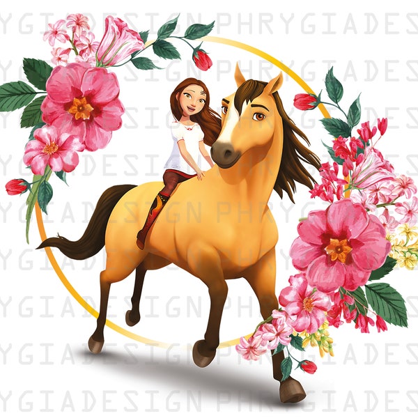 Spirit PNG , Spirit Horse , Spirit Clipart , Horse Png , Spirit Riding , Animal imprimable , Lucky Prescott , Téléchargement numérique