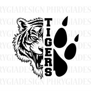 Tigers Svg Png , Tiger Head , Tigers Vector , Tiger Shirt , Tiger Clipart , Heat Transfer Design , Digital Download , Instant Download