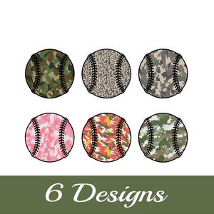 Camo Baseball Ball Png Bundle , Camo Shirt Design , Hunting Png , Camo Baseball , Sublimation Design , Game Day Png , Camouflage Png