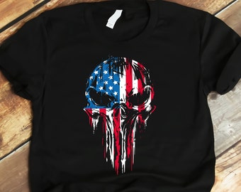US Punisher Skull Svg , USA Skull Svg , USA Skull 4th Of July , Punisher Skull Svg , American Flag Punisher , Skull Punisher Svg