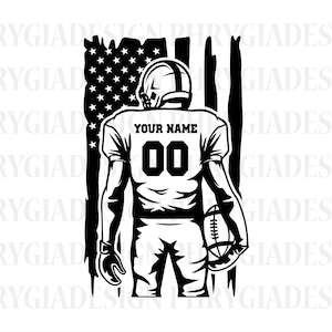Customized Football Player Svg , Personalized Name , Football Name Svg , Football Shirt Svg , Football Season , Football Png