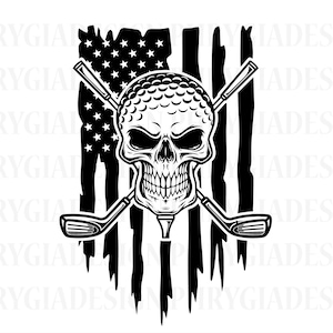 Golf Skull Svg , Golfing Svg , Golf Ball Svg , Golf Svg , Golf Clipart , Golf Mom Svg , Skull Golf Svg  , Golf Shirt , Funny Golf Svg
