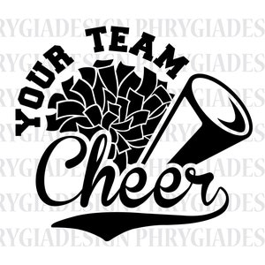 Cheer Svg , Cheerleader Svg , Cheerleading Shirt , Megaphone Svg , Pom Pom , Cheer Cone , Cheer Shirt Svg , Cheerleader Png