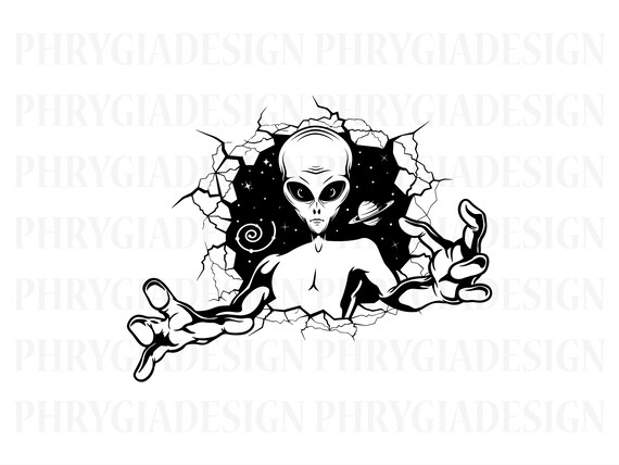 Alien Svg Png , Alien Shirt Svg ,  Alien Clipart , Space Svg , Planet Svg , Alien Sublimation Design , Instant Download , Digital Download
