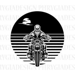 Motorcycle Rider Svg Png , Motorcycle Svg , Motorcycle Skull Svg , Skeleton Svg , Rider Svg , Chopper Svg , Motorcycle Skeleton Svg