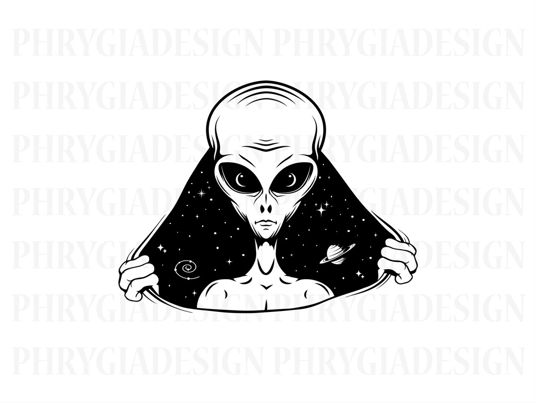 Alien Svg Png , Alien Clipart , Alien Shirt Svg , Space Svg , Planet ...