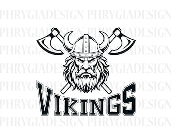Vikings Svg Png , Viking Mascot Svg , Viking Warrior Svg , Sports Team Svg