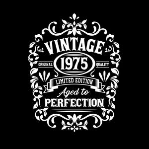 50歳の誕生日SVG、50歳の誕生日シャツ、ヴィンテージ1975SVG、1975年熟成、完璧に熟成されたSVG、50歳の誕生日ギフトのアイデア