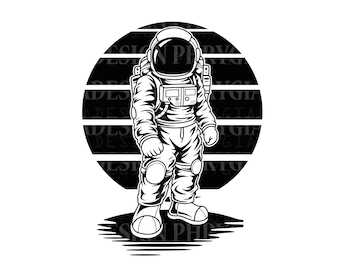 Astronauten-Svg Png, Astronauten-Clipart, Weltraum-Svg, Astronaut-Design, Planeten-Svg, Astronauten-Sublimationsdesign, digitaler Download