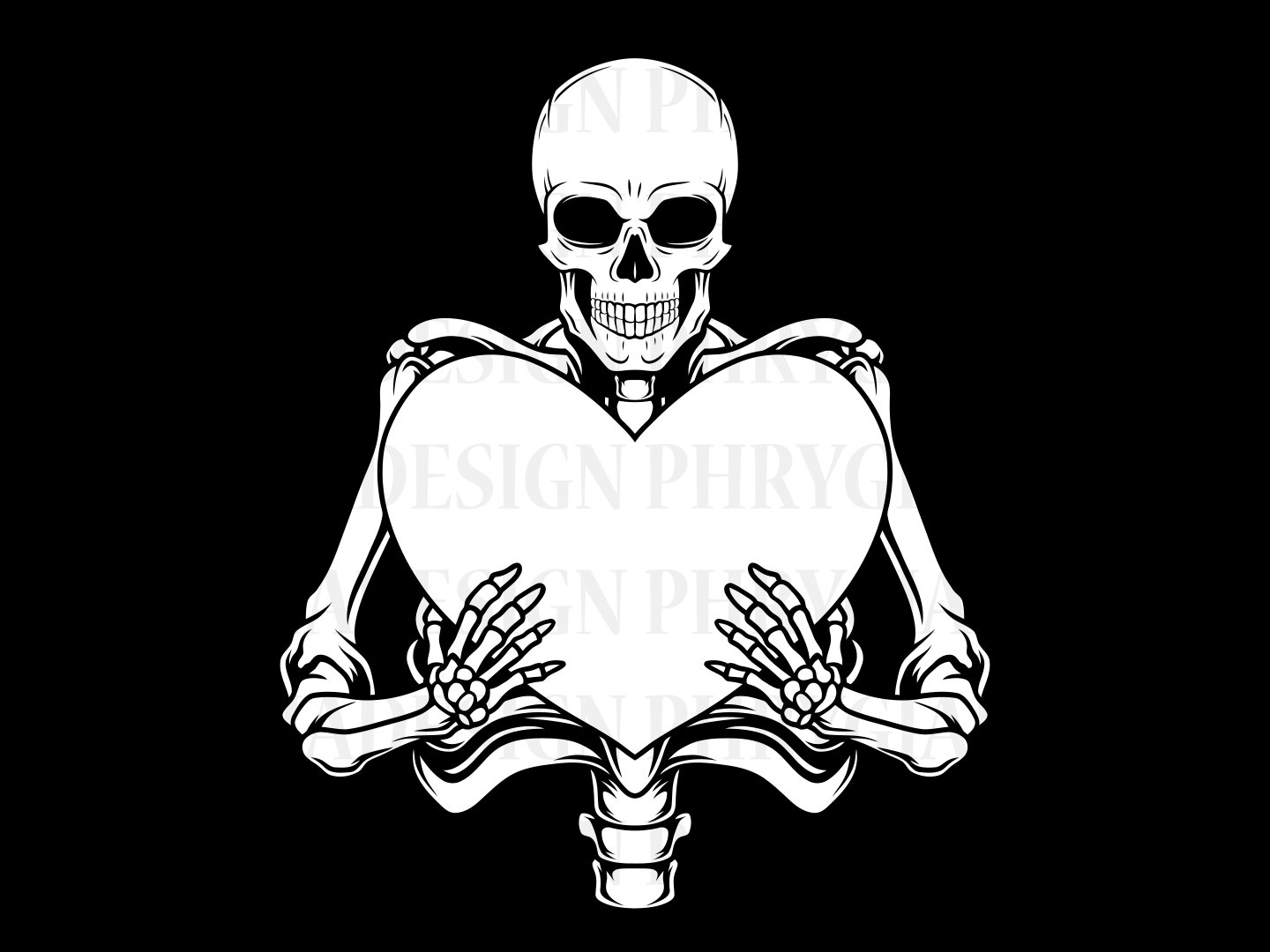 ハートを握っている骸骨の手 SVG、骸骨 SVG、頭蓋骨 SVG、ハート