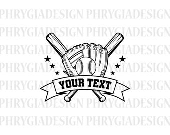 Baseball Glove Svg , Crossed Baseball Bats Svg , Baseball Svg , Baseball Mom Svg , Baseball Player Svg , Digital Download , Instant Download