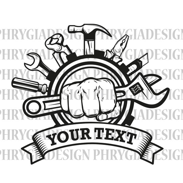 Repair Tools Svg Png , Mechanic Logo , Wrench Svg , Handyman Logo , Repair Logo , Mechanic Svg , Carpenter Svg , Digital Download