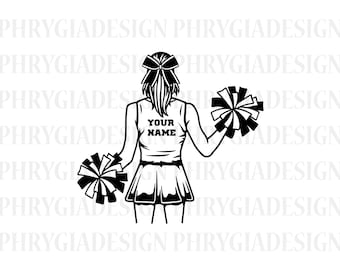 Cheerleader Name Svg , Cheerleader Svg , Cheer Dance Svg , Cheerleader Shirt Svg , Cheer Svg , Cheer Png , Digital Download