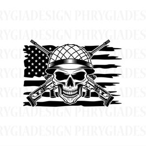 Soldier Skull Svg , Army Skull Svg , Veteran Svg , Army Svg , Military Svg , Soldier Svg , Soldier Clipart , Soldier Png , Patriotic Skull