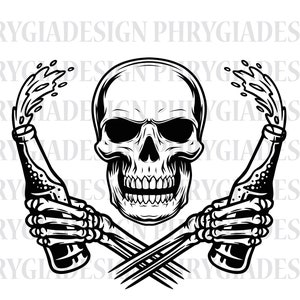 Skeleton Beer Svg , Skeleton Drinking Beer Svg , Beer Svg , Beer Bottle Svg , Alcoholic Drink Bar Pub Drunk Alcohol