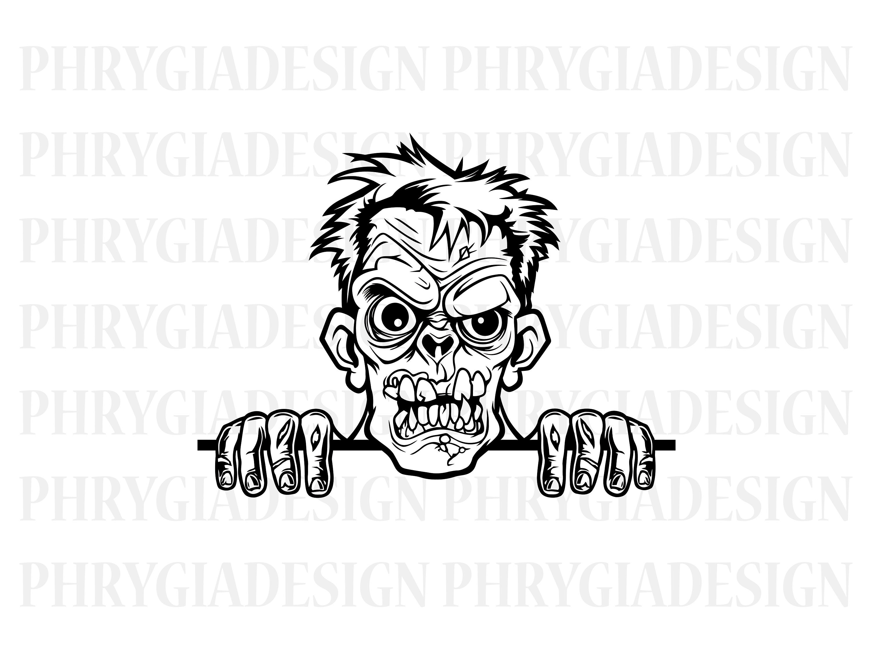 Zombie Head - Etsy