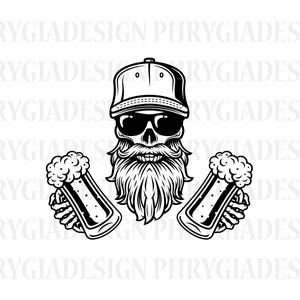 Skeleton Beer Svg , Skeleton Drinking Beer Svg , Beer Svg , Beer Mugs Svg , Alcoholic Drink Bar Pub Drunk Alcohol , Instant Download