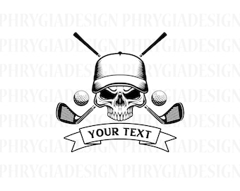 Golf Skull Svg Png , Golf Svg , Skull Svg , Golf Clipart , Golf Master Svg , Skull Golf Svg , Digital Download , Instant Download