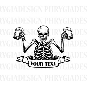 Skeleton Beer Svg Png , Beer Svg , Skeleton Drinking Beer Svg , Beer Bottle Svg , Alcoholic Drink Bar Pub Drunk Alcohol , Digital Download
