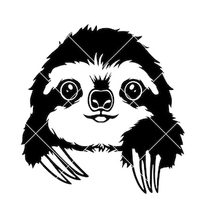 Cute Sloth Svg , Baby Sloth Svg , Sloth Clipart , Animal Head Svg , Sloth Shirt Svg , Sloth Clipart , Animal Svg , Sloth Png , Sloth Svg