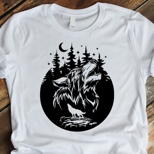 Wolf Howling Svg , Forest Svg , Nature Svg , Hunting Svg , Wilderness ...