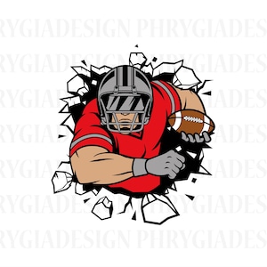 Football Player Svg , Football Shirt Svg , Football Season , Football Png , Football Ball Svg , Instant Download , Digital Download