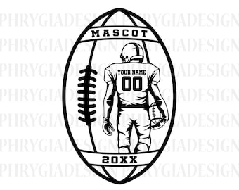 Football Player Svg Png , Personalized Name , Football Name Svg , Football Shirt Svg , Football Season Svg , Football Png , Instant Download