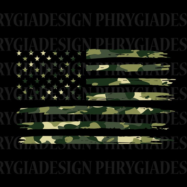 Camo USA Flag Png , Camoflauge Png , USA Flag Camoflauge , US Camo Png , Camo Png , Army Shirt , Military Shirt , Veteran Svg