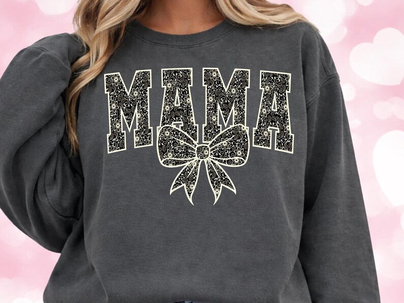 Mama Coquette Bow Png , Mama Lace Bow , Mothers Day Png , Mama Png ...