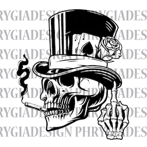 Skull Gambler Svg , Royal Flush Svg , Poker Svg , Playing Card Svg , Card Clipart , Gambling Decals T-shirt , Instant Download