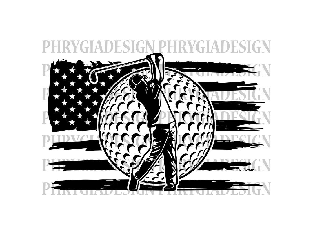US Golf Svg Png Golfing Svg Golf Player Svg Golf Club - Etsy