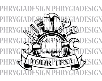Reparatie gereedschap SVG, klusjesman SVG, monteur SVG, moersleutel SVG, reparatie SVG, monteur png, timmerman SVG, automonteur SVG