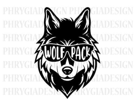 Wolf Pack Svg , Wolf Svg , Wild Animals Svg , Wolf Shirt Svg , Wolf Clipart , Wolf Head , Animal Svg , Wolf With Sunglasses