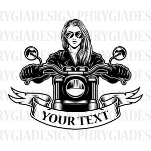Biker Woman Svg , Girl Riding Motorcycle Svg , Motorcycle Rider Svg Png , Motorcycle Svg , Motorcycle Shirt Svg , Digital Download