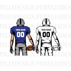 Football Player Svg , Football Name Svg , Football Shirt Svg , Football Season , Personalized Name , Football Png , Digital Download