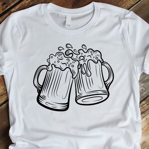 Beer Mugs Svg Png , Beer Cheers Svg , Alcohol Svg , Beer Svg , Beer Mug ...