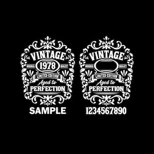 Birthday Vintage Svg , Aged To Perfection Svg , Limited Edition Svg , Birthday Premium Quality T-shirt , Birthday Svg , Digital Download