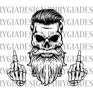 Skull Middle Finger Svg Png , Skull Svg , Skull Png , Skeleton Svg , Skull Shirt Svg , Skull Clipart , Digital Download , Instant Download