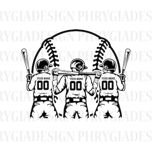 3 Baseball Player Svg Png , Personalized Name Svg , Baseball Cutfile , Baseball Player Clipart , Baseball Dad Svg , Baseball Shirt Svg