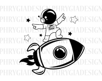 Lindo astronauta svg , astronauta clipart , espacio svg , planetas svg , camisa de astronauta svg , galaxia svg , nave espacial svg , niño astronauta svg