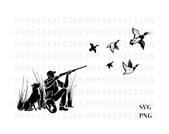 Duck Hunting Svg Png , Hunting Season Svg , Duck Hunt Svg , Hunting Clipart , Bird Hunting Svg , Hunter Svg , Digital Download