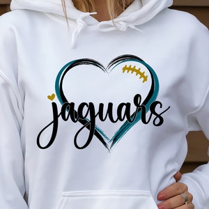 Jaguars Herzen svg, Fußball svg, Fußballherzen svg, Jaguars svg, Sport svg, digitaler Download, sofortiger Download