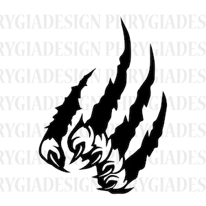 Claw Marks Svg , Wild Animal Scratches Svg , Beast Svg , Animal Paws Svg , Digital Download , Instant Download