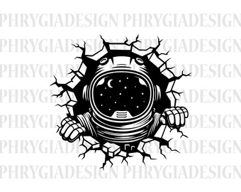 Astronaut svg Png, Astronaut Clipart, Weltraum svg, Planeten svg, Astronaut Shirt svg, Galaxie svg, Astronaut Png, Astronaut an der Wand
